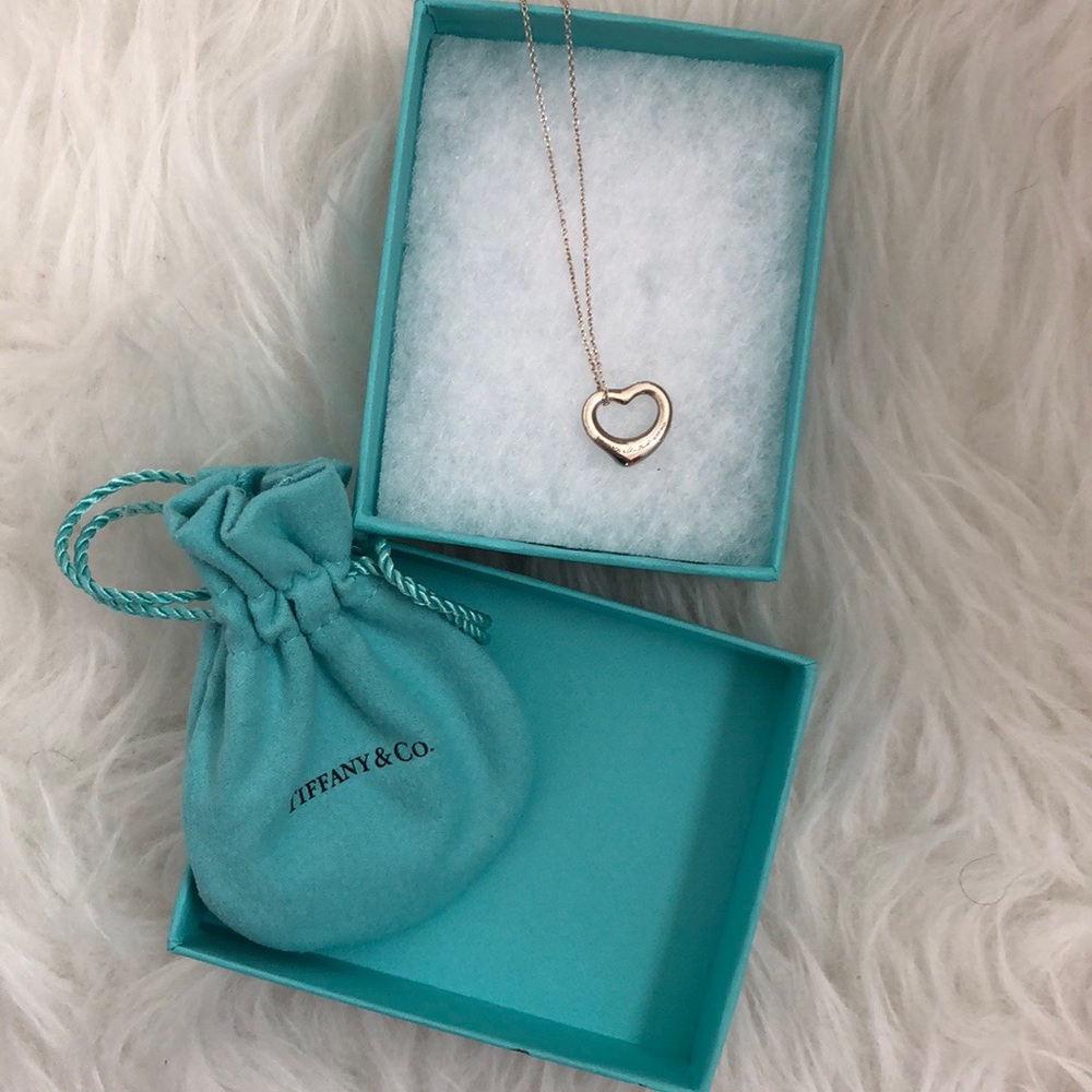 Tiffany & Co. Open Heart Necklace 18 in.